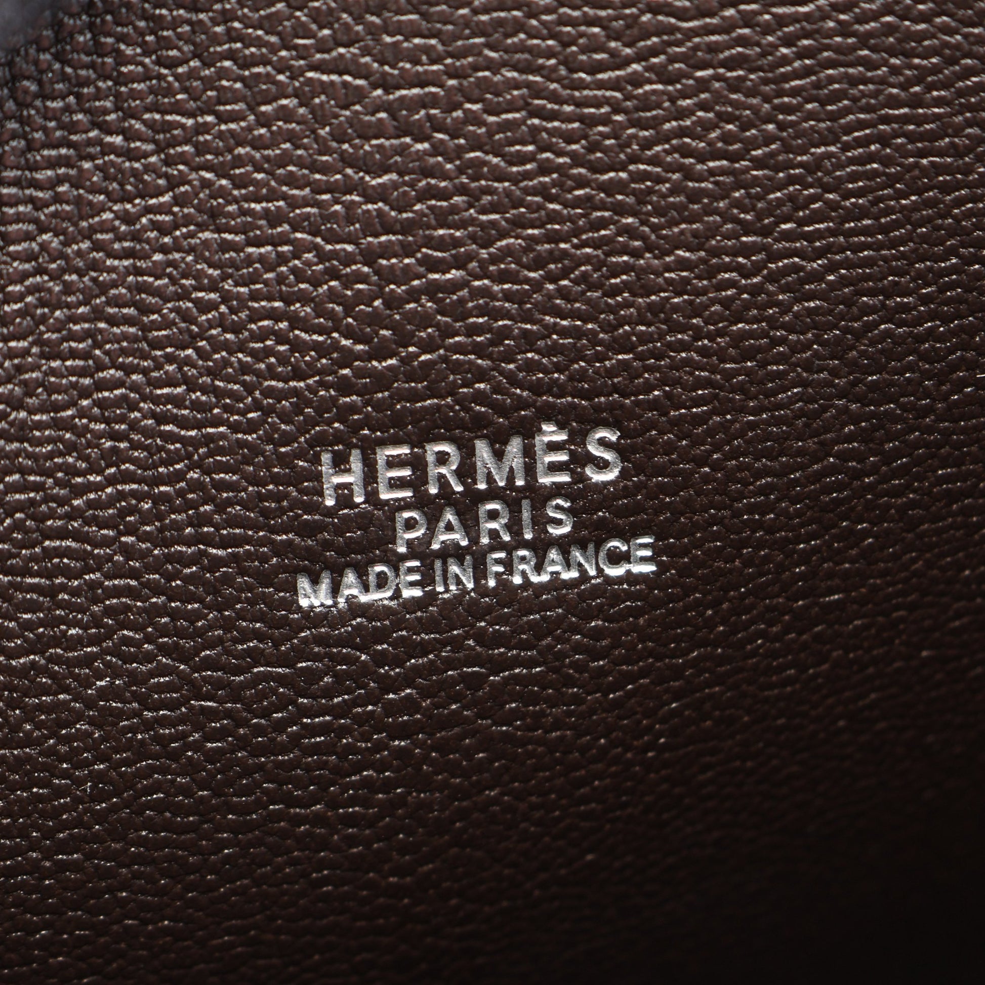 エスカパーダ エベンヌ ハンドバッグ トゴ ダークブラウン シルバー金具 □G刻印 エルメス バッグ HERMES