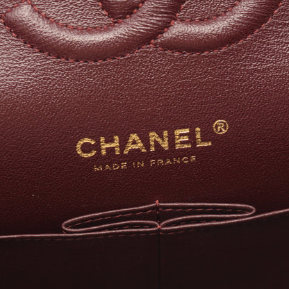 マトラッセ Wフラップ Wチェーンショルダーバッグ ラムスキン ブラック ゴールド金具 シャネル バッグ CHANEL