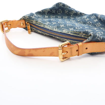 バギーPM モノグラムデニム ショルダーバッグ デニム レザー ブルー ルイヴィトン バッグ LOUIS VUITTON