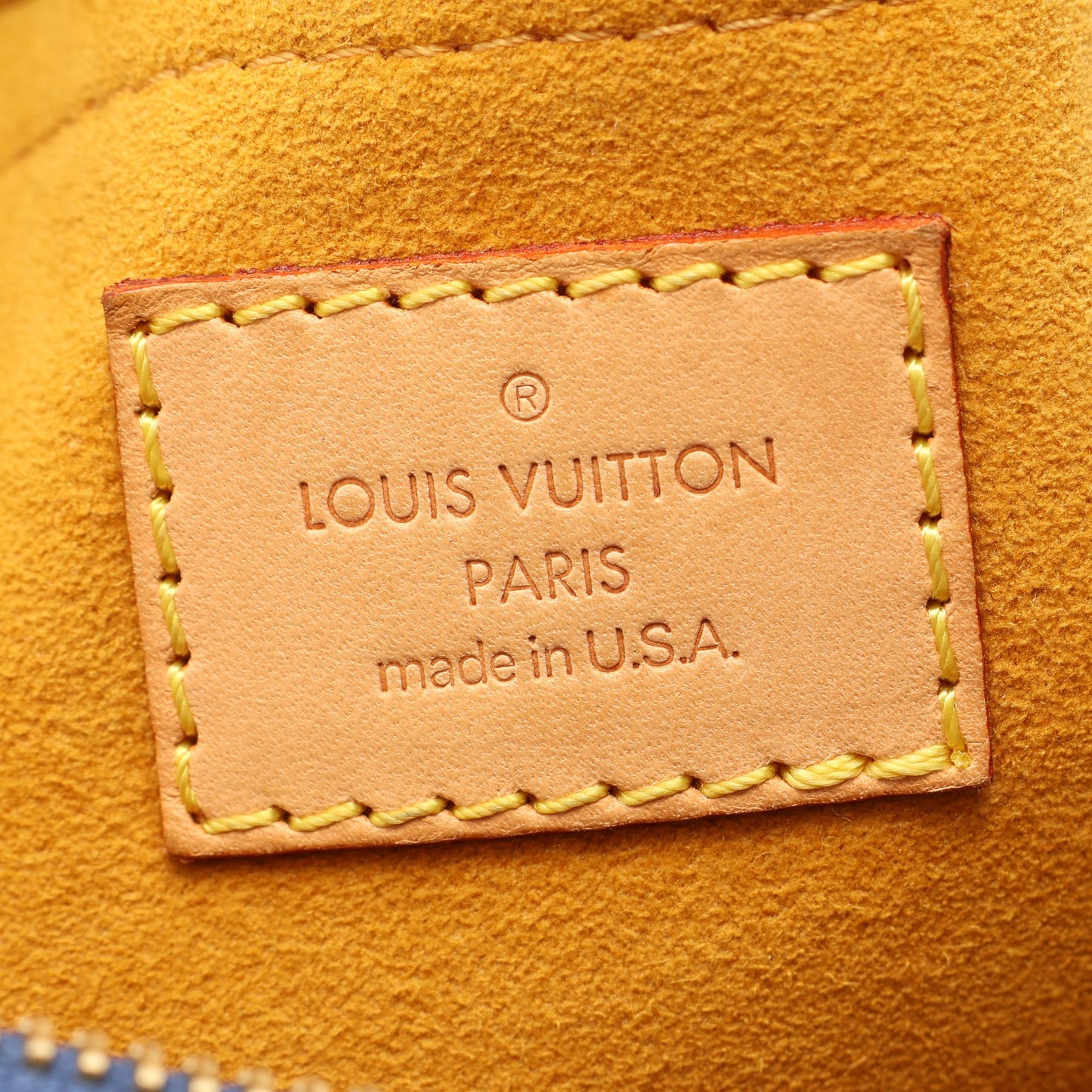 バギーPM モノグラムデニム ショルダーバッグ デニム レザー ブルー ルイヴィトン バッグ LOUIS VUITTON