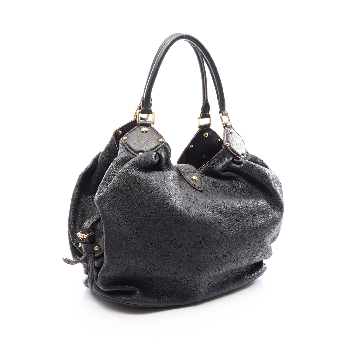 マヒナL マヒナ ノワール ショルダーバッグ レザー ブラック ルイヴィトン バッグ LOUIS VUITTON