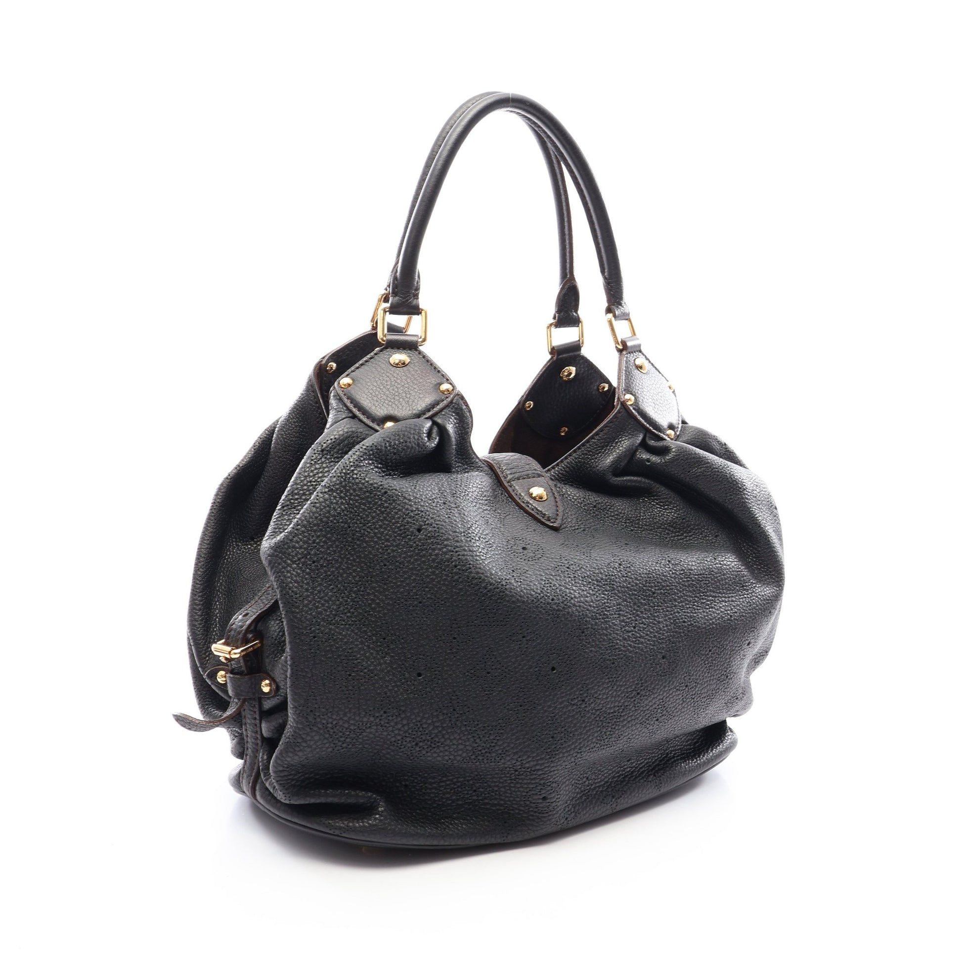 マヒナL マヒナ ノワール ショルダーバッグ レザー ブラック ルイヴィトン バッグ LOUIS VUITTON