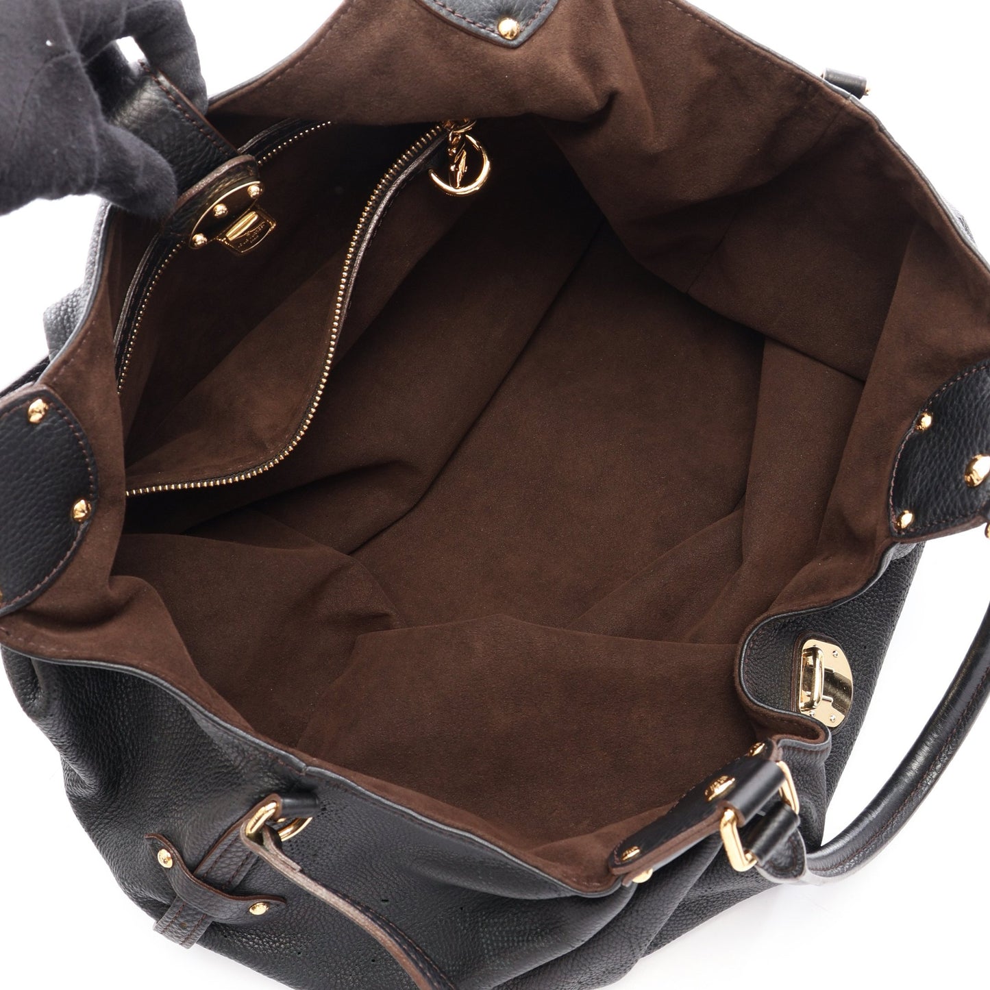 マヒナL マヒナ ノワール ショルダーバッグ レザー ブラック ルイヴィトン バッグ LOUIS VUITTON