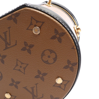 カンヌ モノグラムリバース 2WAY ハンドバッグ バニティバッグ PVC レザー ブラウン ブラック ルイヴィトン バッグ LOUIS VUITTON