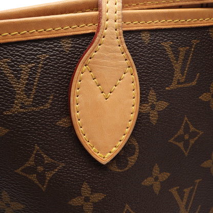 ネヴァーフルMM モノグラム ショルダーバッグ トートバッグ PVC レザー ブラウン ルイヴィトン バッグ LOUIS VUITTON