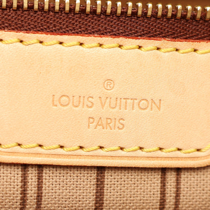 ネヴァーフルMM モノグラム ショルダーバッグ トートバッグ PVC レザー ブラウン ルイヴィトン バッグ LOUIS VUITTON