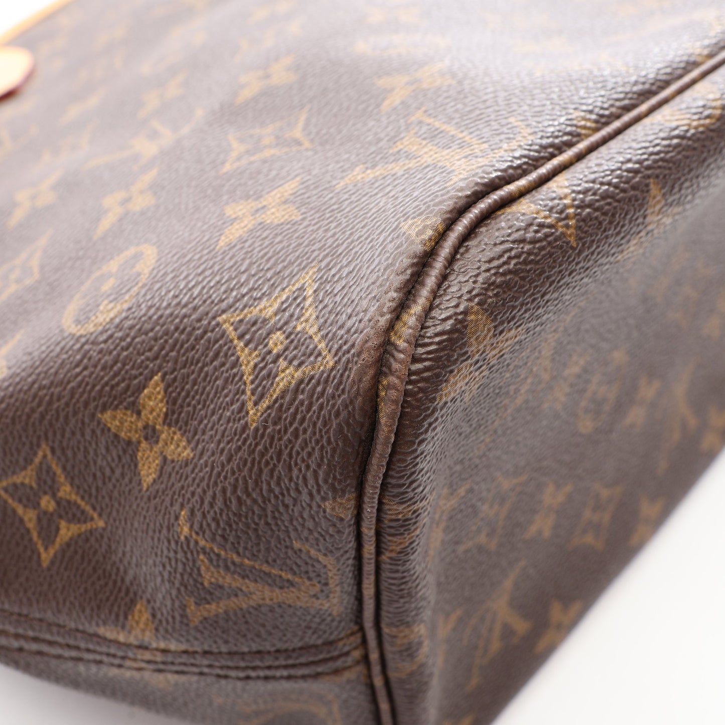ネヴァーフルMM モノグラム ショルダーバッグ トートバッグ PVC レザー ブラウン ルイヴィトン バッグ LOUIS VUITTON