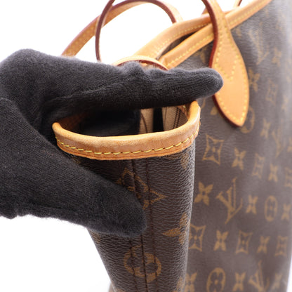ネヴァーフルMM モノグラム ショルダーバッグ トートバッグ PVC レザー ブラウン ルイヴィトン バッグ LOUIS VUITTON