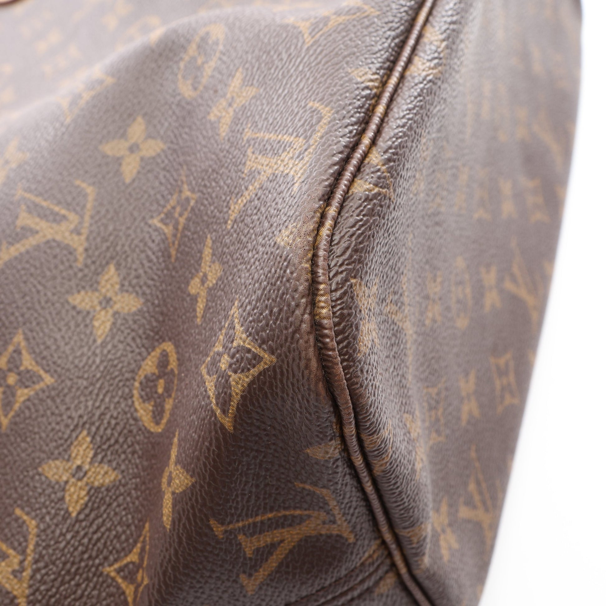 ネヴァーフルMM モノグラム ショルダーバッグ トートバッグ PVC レザー ブラウン ルイヴィトン バッグ LOUIS VUITTON