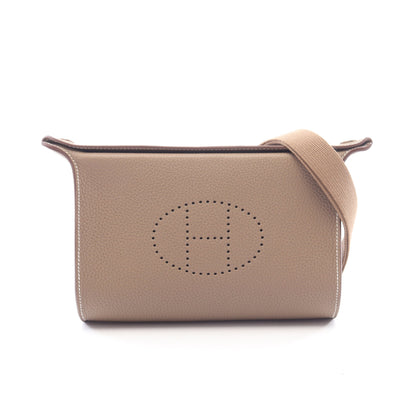ヴィド ポッシュ エトゥープ ショルダーバッグ トゴ グレーブラウン シルバー金具 G刻印 エルメス バッグ HERMES