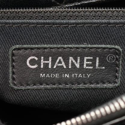 マトラッセ チェーンショルダーバッグ チェーントートバッグ レザー ブラック シルバー金具 シャネル バッグ CHANEL