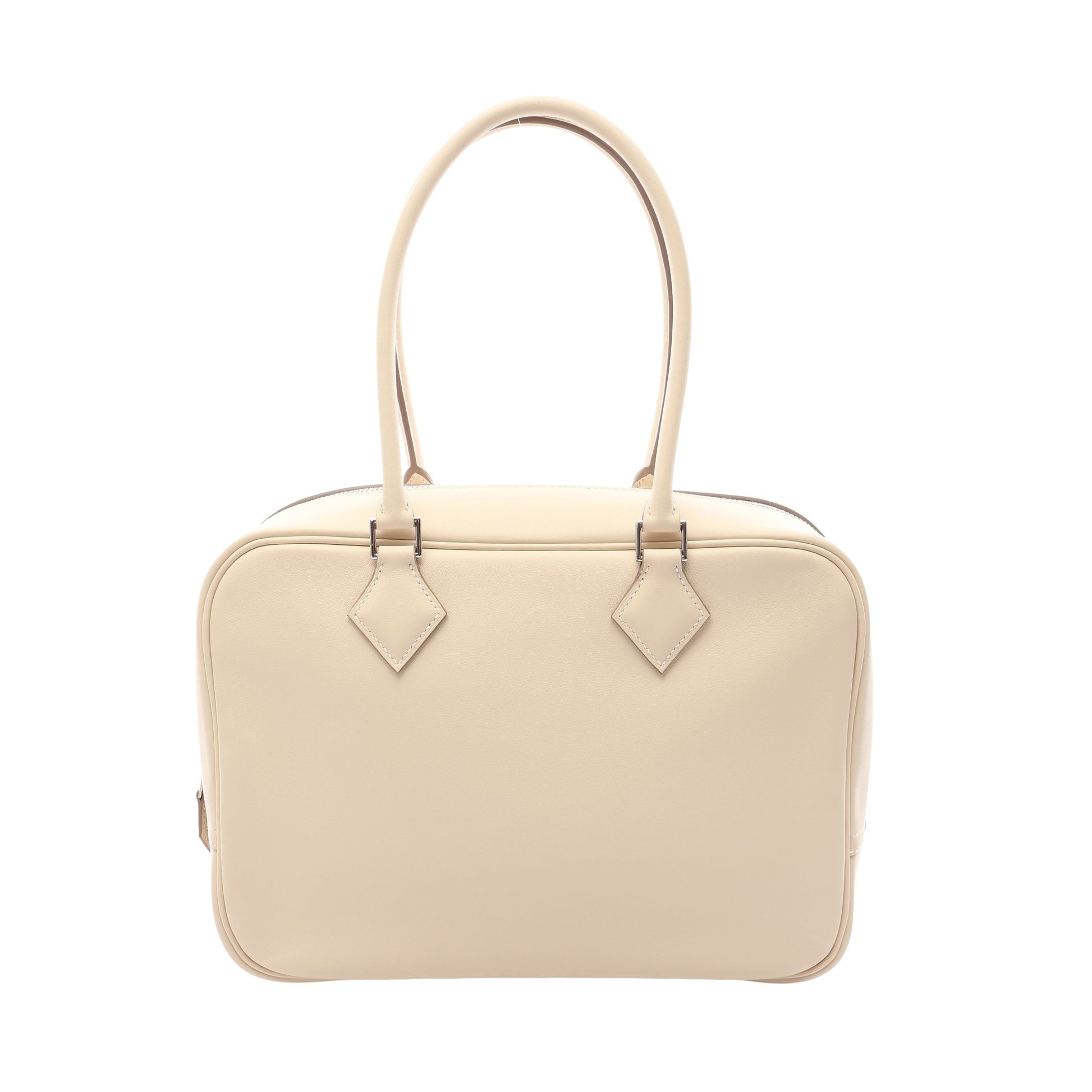 プリュム28 ハンドバッグ ヴォースイフト アイボリー シルバー金具 K刻印 エルメス バッグ HERMES
