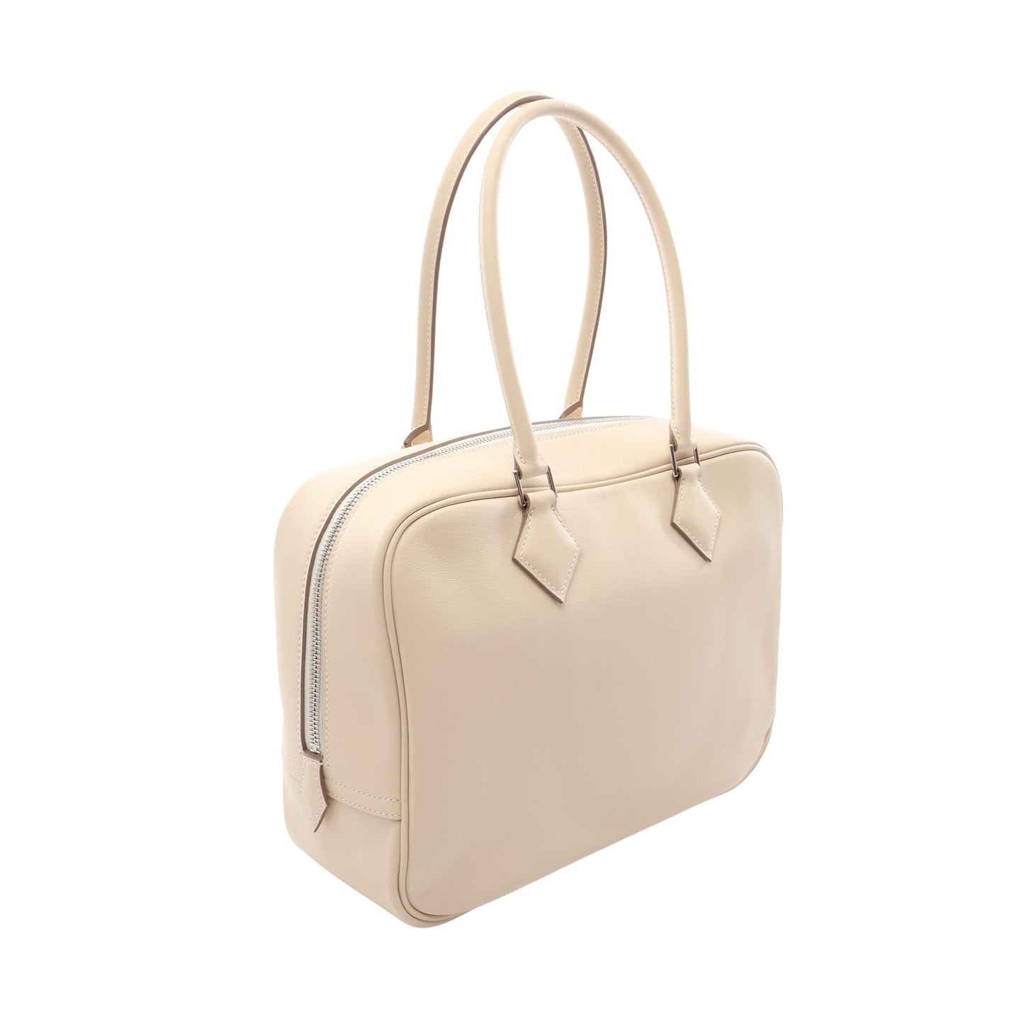 プリュム28 ハンドバッグ ヴォースイフト アイボリー シルバー金具 K刻印 エルメス バッグ HERMES