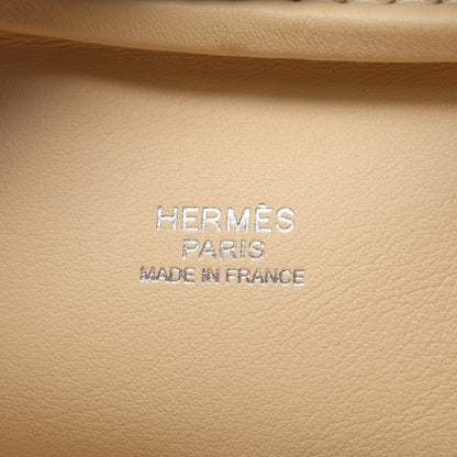 プリュム28 ハンドバッグ ヴォースイフト アイボリー シルバー金具 K刻印 エルメス バッグ HERMES