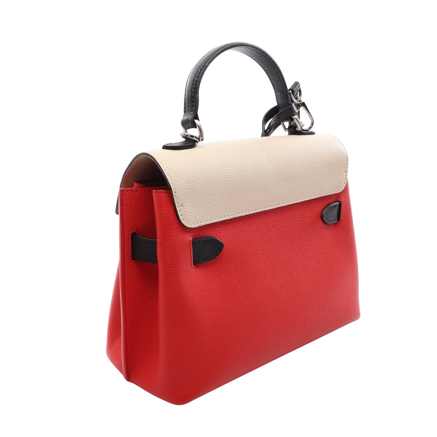 ロックミーエヴァーBB クオーツ カブキ 2WAY ハンドバッグ レザー アイボリー レッド ブラック ルイヴィトン バッグ LOUIS VUITTON