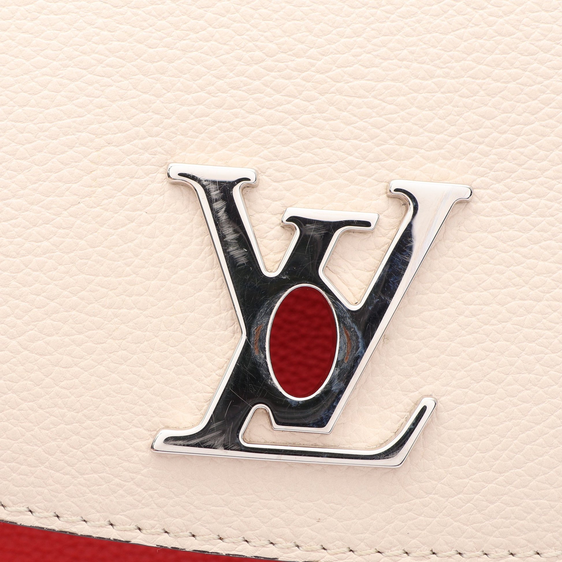 ロックミーエヴァーBB クオーツ カブキ 2WAY ハンドバッグ レザー アイボリー レッド ブラック ルイヴィトン バッグ LOUIS VUITTON