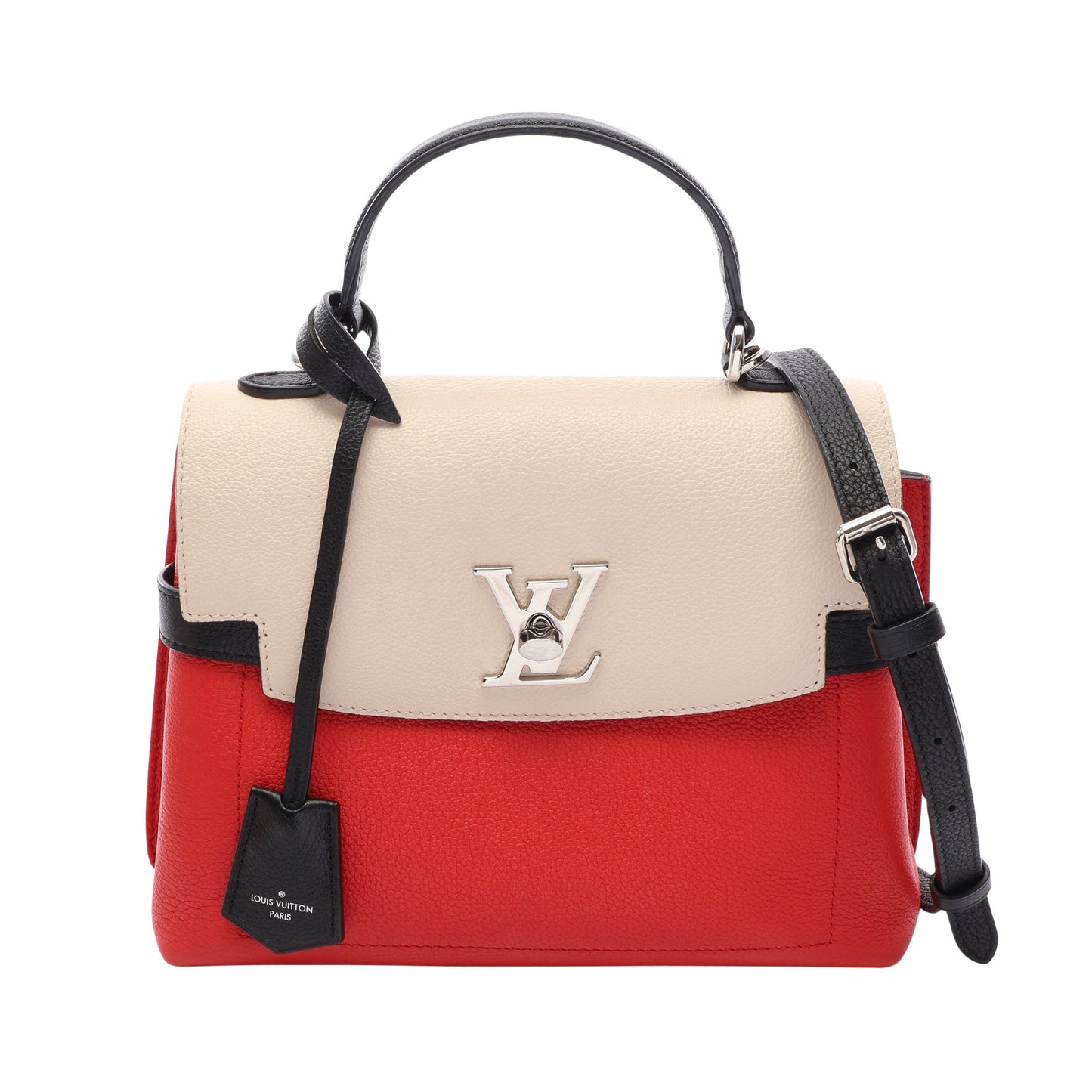ロックミーエヴァーBB クオーツ カブキ 2WAY ハンドバッグ レザー アイボリー レッド ブラック ルイヴィトン バッグ LOUIS VUITTON