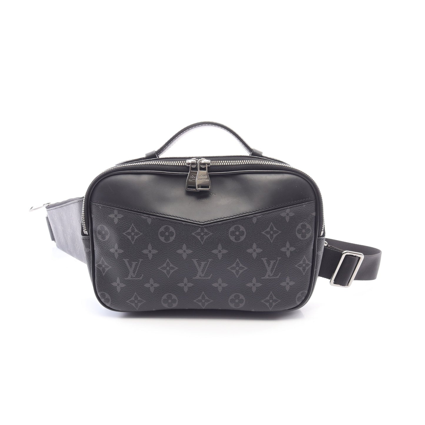バムバッグ モノグラムエクリプス ボディバッグ ウエストバッグ PVC レザー ブラック ルイヴィトン バッグ LOUIS VUITTON