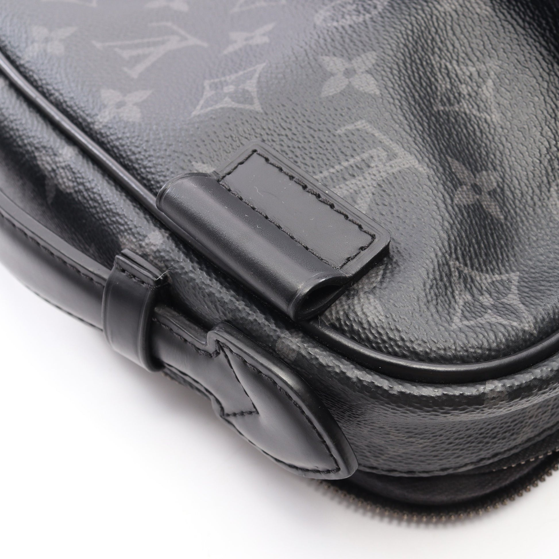 バムバッグ モノグラムエクリプス ボディバッグ ウエストバッグ PVC レザー ブラック ルイヴィトン バッグ LOUIS VUITTON