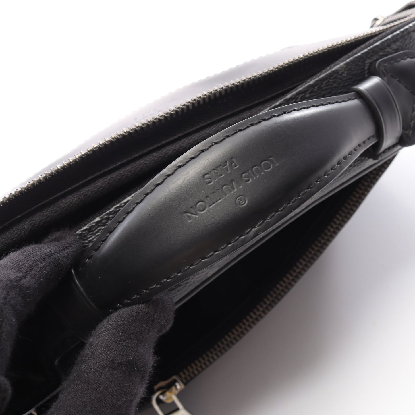バムバッグ モノグラムエクリプス ボディバッグ ウエストバッグ PVC レザー ブラック ルイヴィトン バッグ LOUIS VUITTON