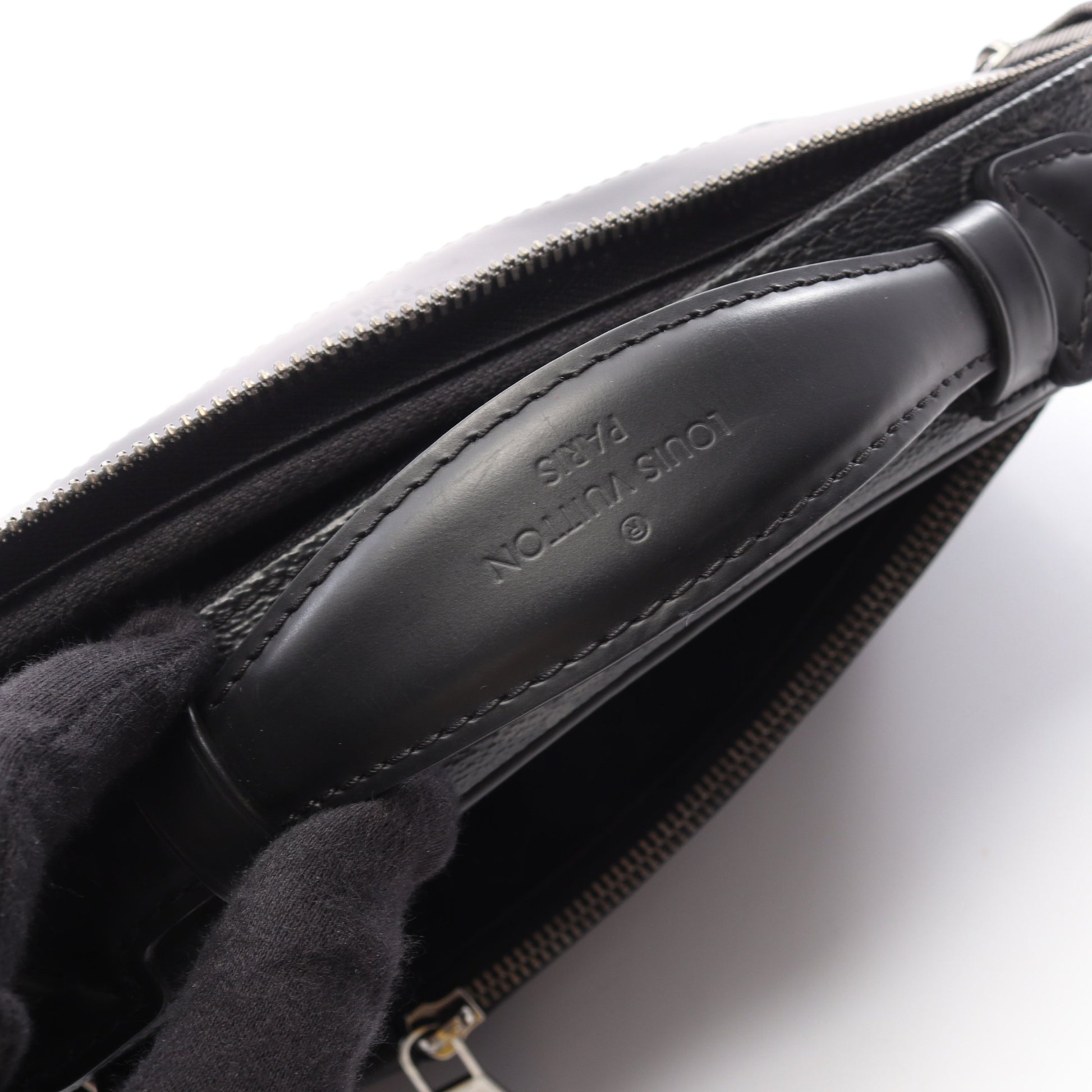 バムバッグ モノグラムエクリプス ボディバッグ ウエストバッグ PVC レザー ブラック ルイヴィトン バッグ LOUIS VUITTON