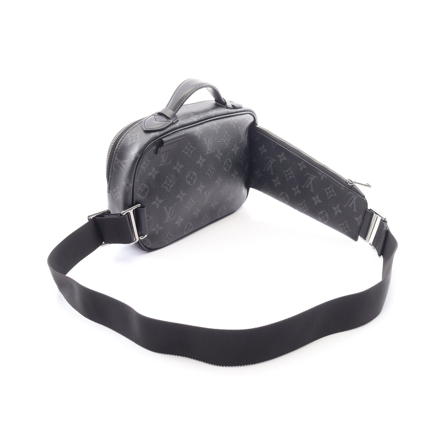 バムバッグ モノグラムエクリプス ボディバッグ ウエストバッグ PVC レザー ブラック ルイヴィトン バッグ LOUIS VUITTON