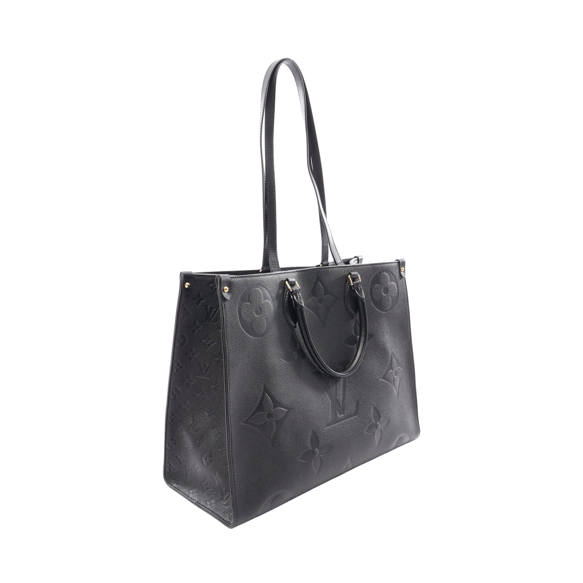 オンザゴーGM モノグラムアンプラント ノワール 2WAY ショルダーバッグ トートバッグ レザー ブラック ルイヴィトン バッグ LOUIS VUITTON