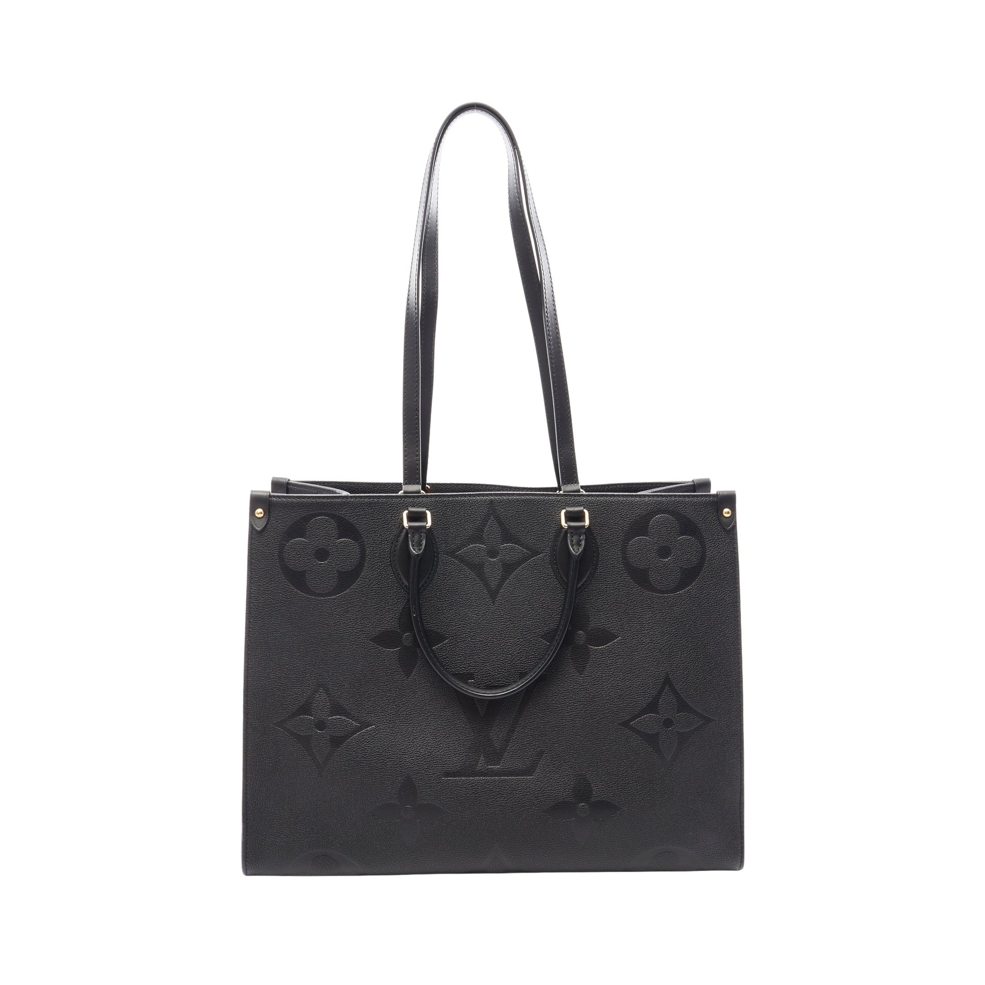 オンザゴーGM モノグラムアンプラント ノワール 2WAY ショルダーバッグ トートバッグ レザー ブラック ルイヴィトン バッグ LOUIS VUITTON