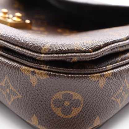 ポシェット メティス MM モノグラム 2WAY ハンドバッグ PVC レザー ブラウン ルイヴィトン バッグ LOUIS VUITTON