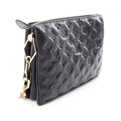 クッサンPM モノグラム ノワール チェーンショルダーバッグ レザー ブラック ルイヴィトン バッグ LOUIS VUITTON