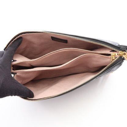 クッサンPM モノグラム ノワール チェーンショルダーバッグ レザー ブラック ルイヴィトン バッグ LOUIS VUITTON