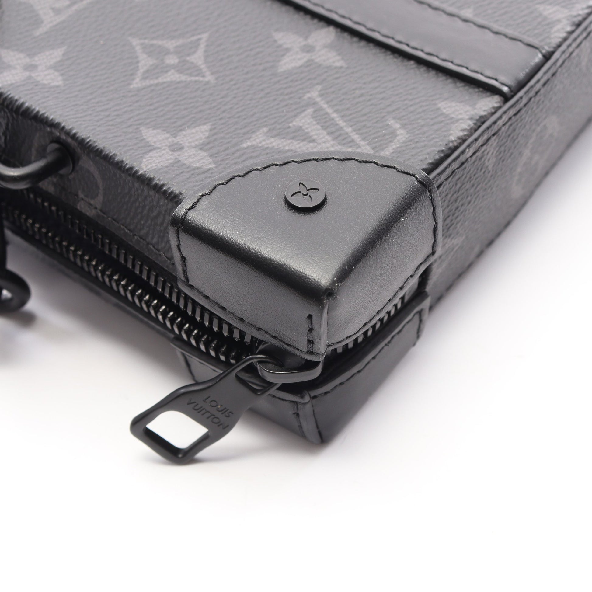 ソフトトランク ウォレット モノグラムエクリプス ショルダーウォレット PVC レザー ブラック ルイヴィトン バッグ LOUIS VUITTON