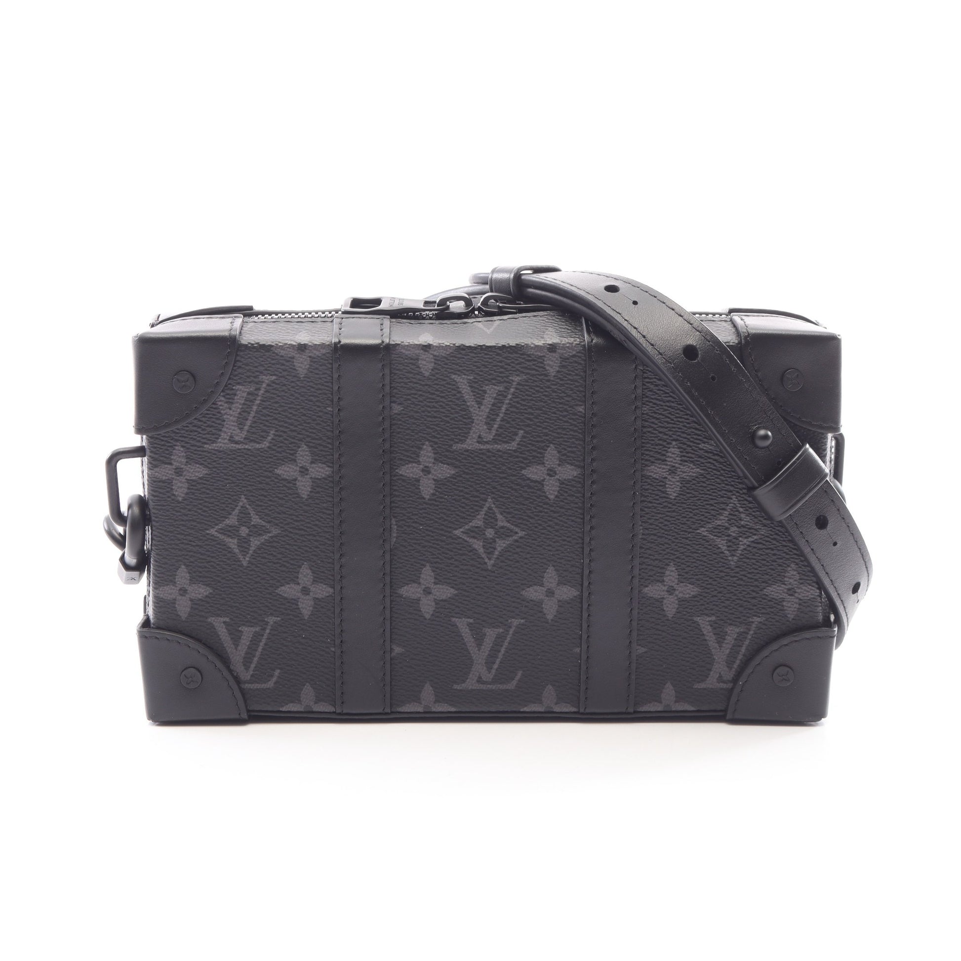 ソフトトランク ウォレット モノグラムエクリプス ショルダーウォレット PVC レザー ブラック ルイヴィトン バッグ LOUIS VUITTON