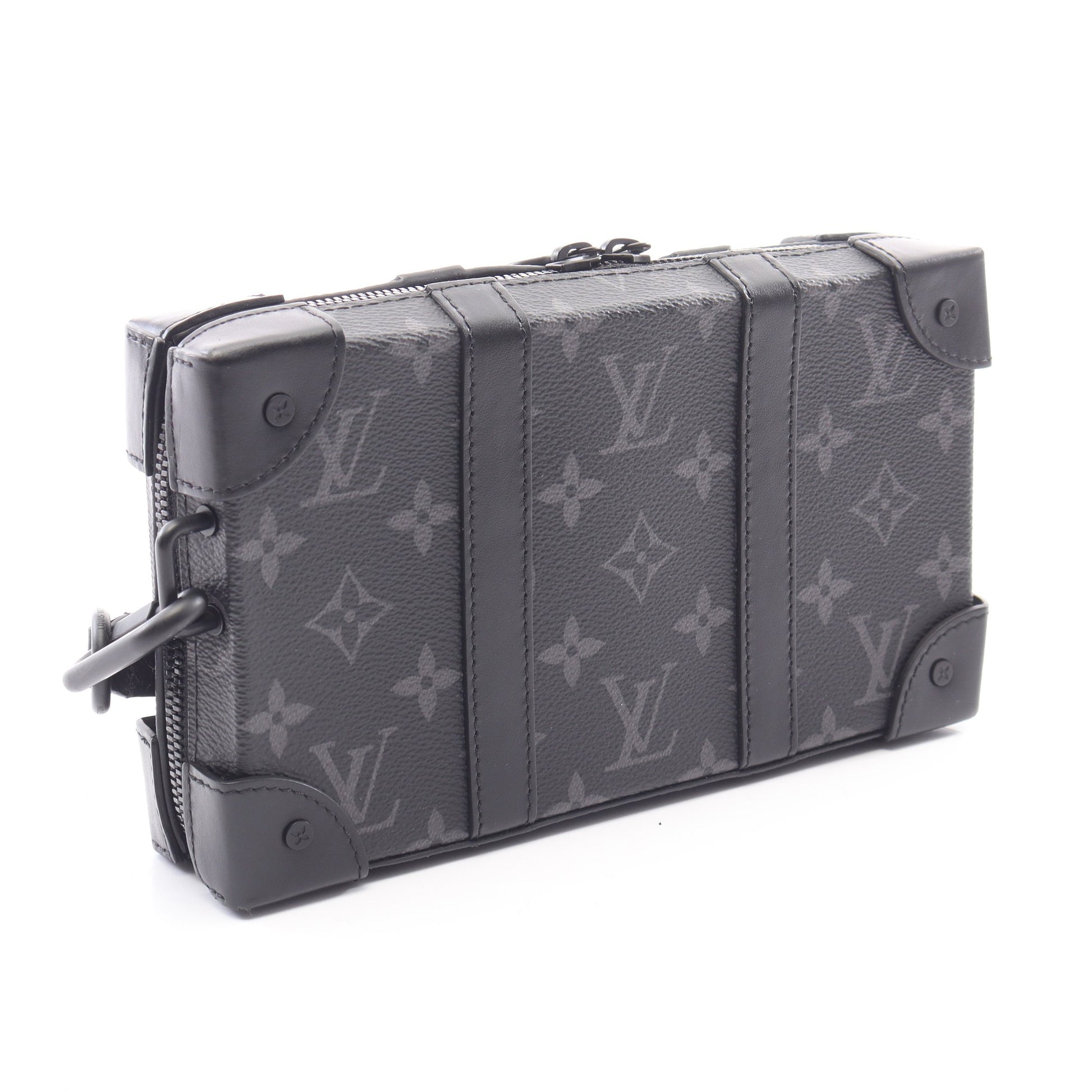 ソフトトランク ウォレット モノグラムエクリプス ショルダーウォレット PVC レザー ブラック ルイヴィトン バッグ LOUIS VUITTON
