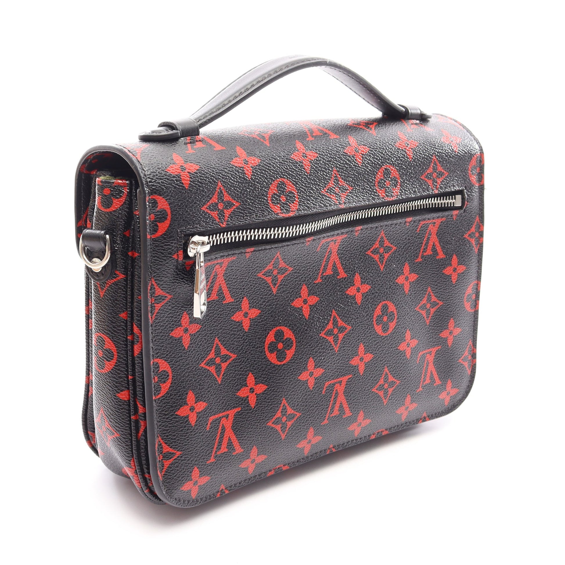 ポシェット メティスMM モノグラムアンフラルージュ 2WAY ハンドバッグ PVC レザー ブラック レッド ルイヴィトン バッグ LOUIS VUITTON