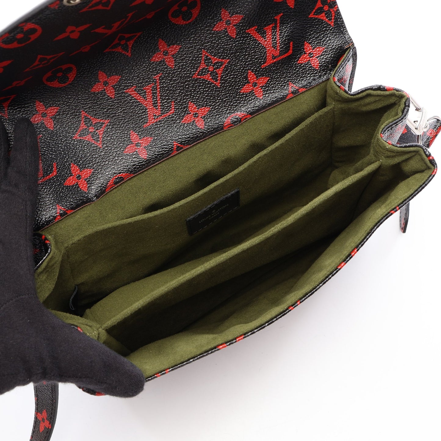 ポシェット メティスMM モノグラムアンフラルージュ 2WAY ハンドバッグ PVC レザー ブラック レッド ルイヴィトン バッグ LOUIS VUITTON