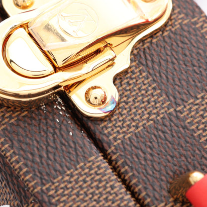 ダミエエベヌ LVストーリーズ ボックス 2WAY ハンドバッグ PVC レザー ブラウン マルチカラー ルイヴィトン バッグ LOUIS VUITTON
