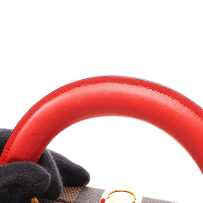 ダミエエベヌ LVストーリーズ ボックス 2WAY ハンドバッグ PVC レザー ブラウン マルチカラー ルイヴィトン バッグ LOUIS VUITTON