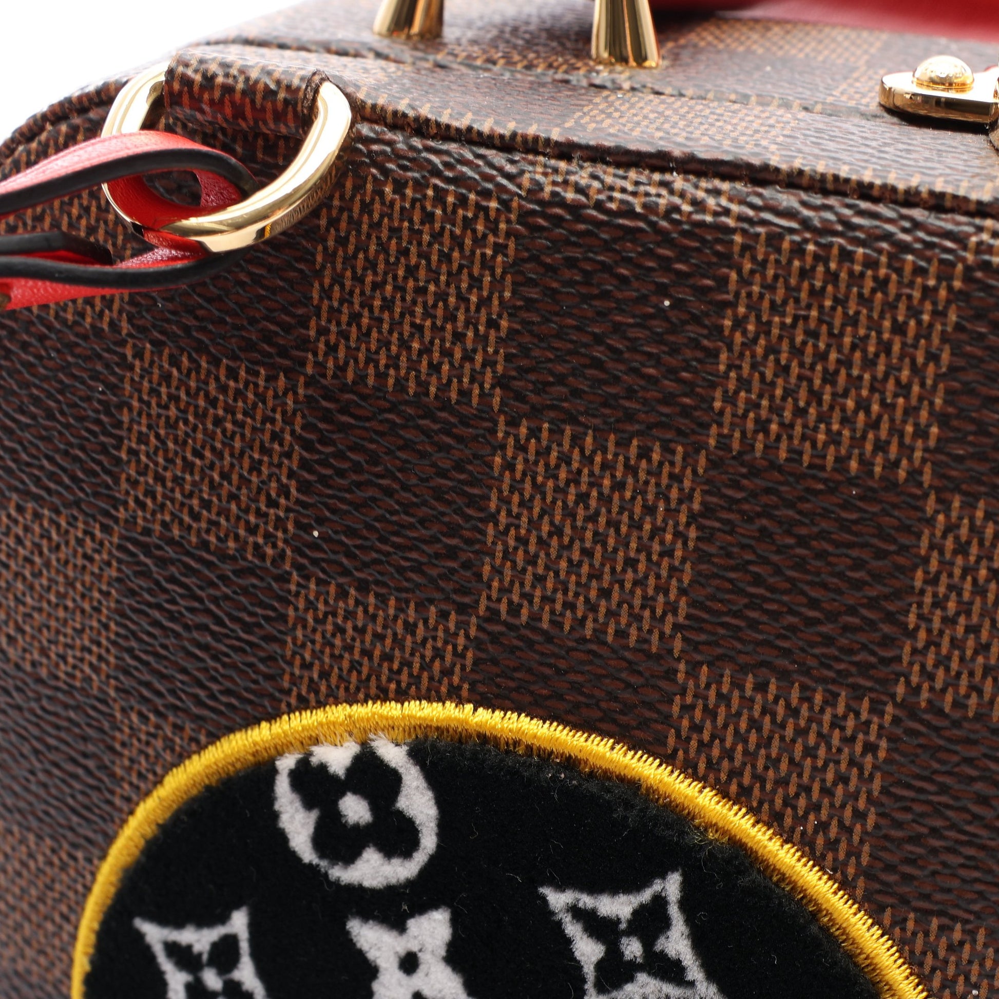 ダミエエベヌ LVストーリーズ ボックス 2WAY ハンドバッグ PVC レザー ブラウン マルチカラー ルイヴィトン バッグ LOUIS VUITTON