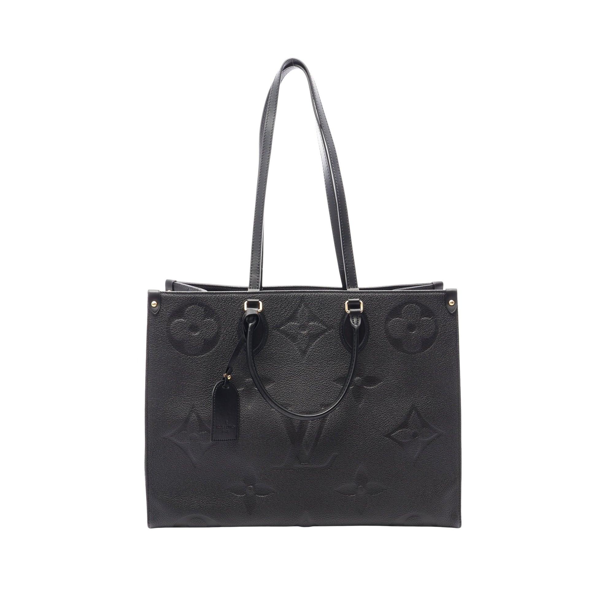 オンザゴーGM モノグラムアンプラント ノワール 2WAY ショルダーバッグ トートバッグ レザー ブラック ルイヴィトン バッグ LOUIS VUITTON