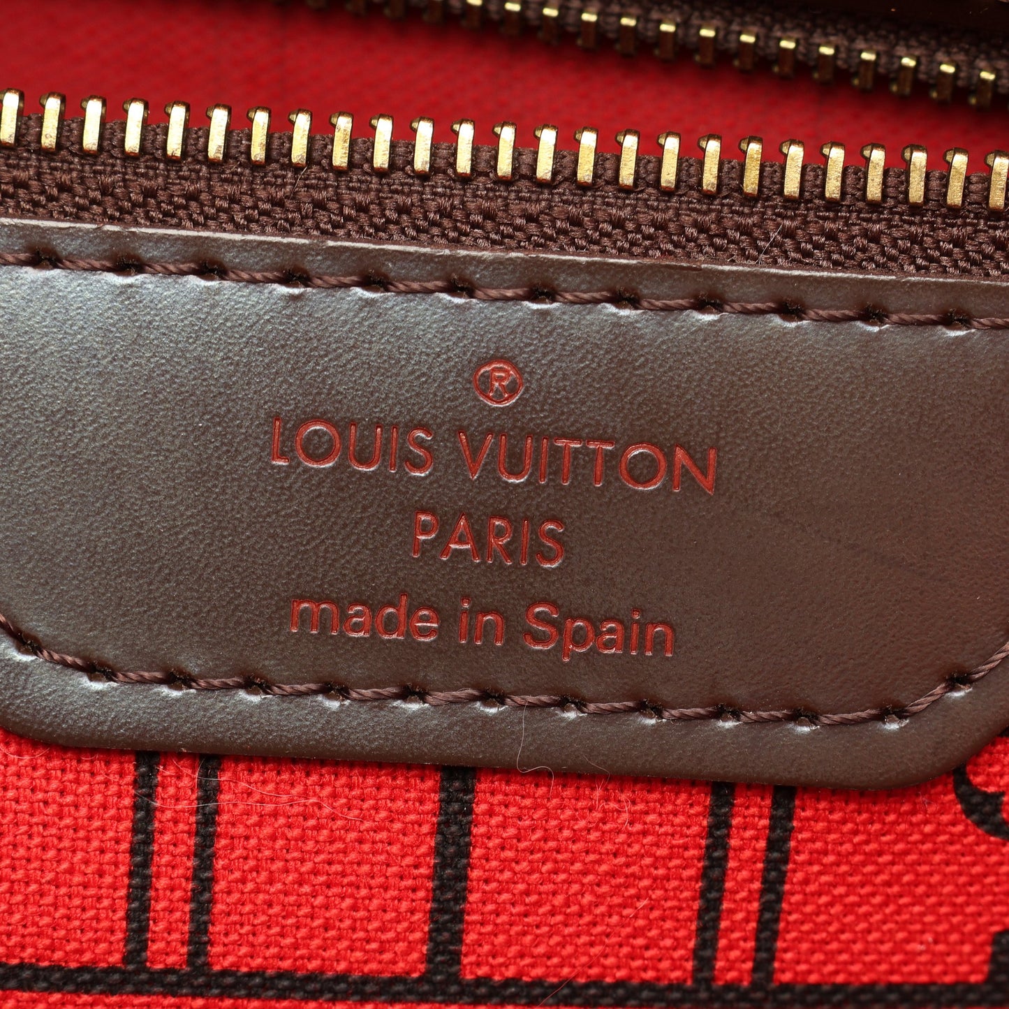 ネヴァーフルMM ダミエエベヌ ショルダーバッグ トートバッグ PVC レザー ブラウン ルイヴィトン バッグ LOUIS VUITTON