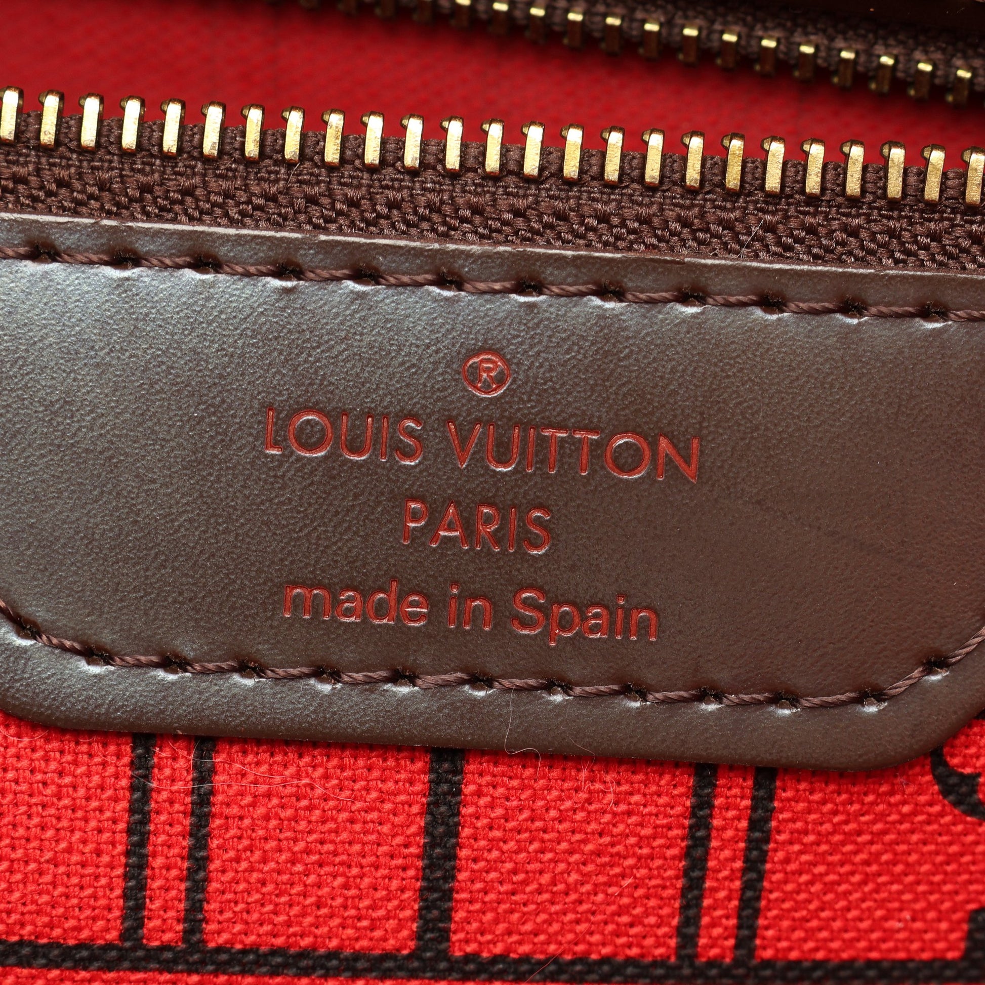 ネヴァーフルMM ダミエエベヌ ショルダーバッグ トートバッグ PVC レザー ブラウン ルイヴィトン バッグ LOUIS VUITTON