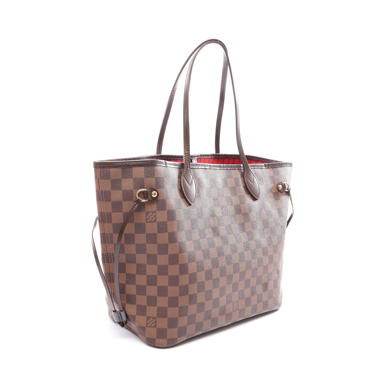 ネヴァーフルMM ダミエエベヌ ショルダーバッグ トートバッグ PVC レザー ブラウン ルイヴィトン バッグ LOUIS VUITTON