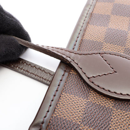 ネヴァーフルMM ダミエエベヌ ショルダーバッグ トートバッグ PVC レザー ブラウン ルイヴィトン バッグ LOUIS VUITTON