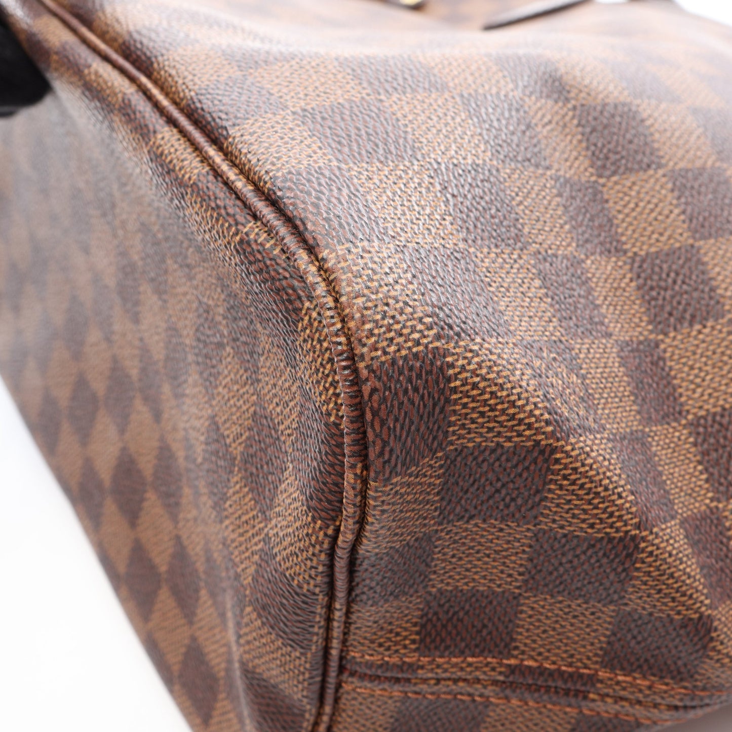 ネヴァーフルMM ダミエエベヌ ショルダーバッグ トートバッグ PVC レザー ブラウン ルイヴィトン バッグ LOUIS VUITTON
