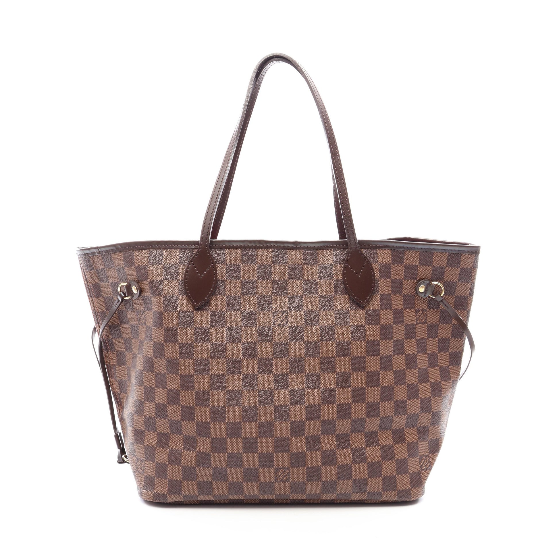 ネヴァーフルMM ダミエエベヌ ショルダーバッグ トートバッグ PVC レザー ブラウン ルイヴィトン バッグ LOUIS VUITTON