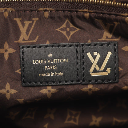 オンザゴーMM LVピロー 2WAY ショルダーバッグ トートバッグ ナイロン PVC ブラック ブラウン ルイヴィトン バッグ LOUIS VUITTON