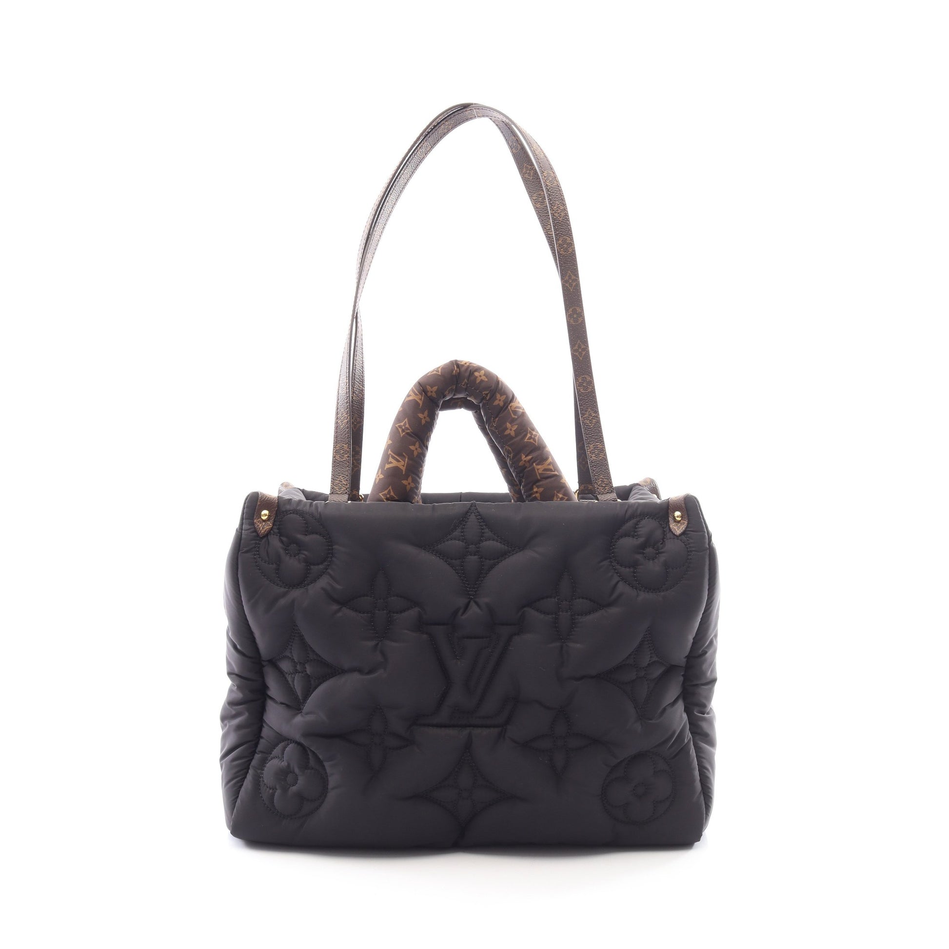 オンザゴーMM LVピロー 2WAY ショルダーバッグ トートバッグ ナイロン PVC ブラック ブラウン ルイヴィトン バッグ LOUIS VUITTON