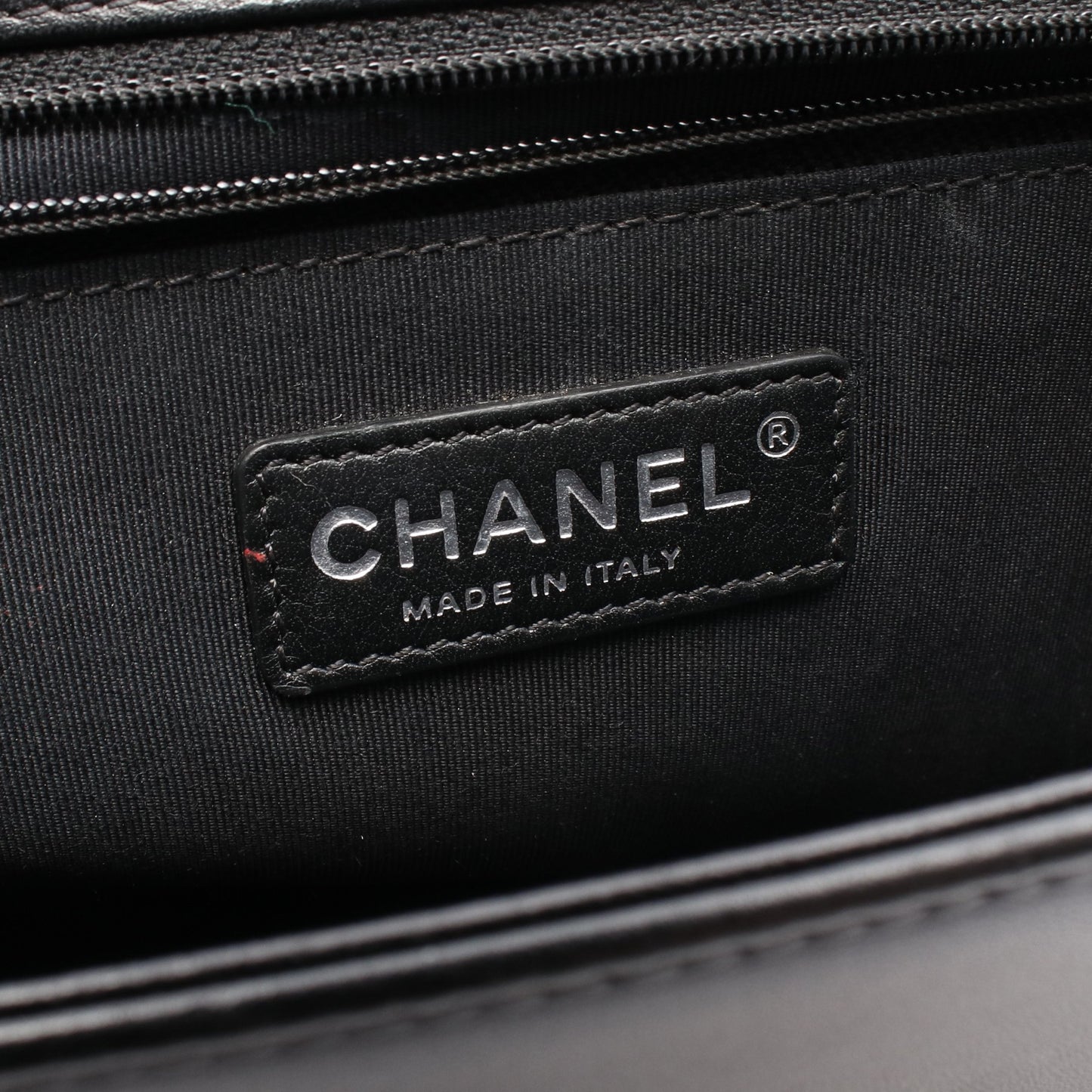 ボーイシャネル ラージ マトラッセ チェーンショルダーバッグ ラムスキン ブラック シルバー金具 シャネル バッグ CHANEL