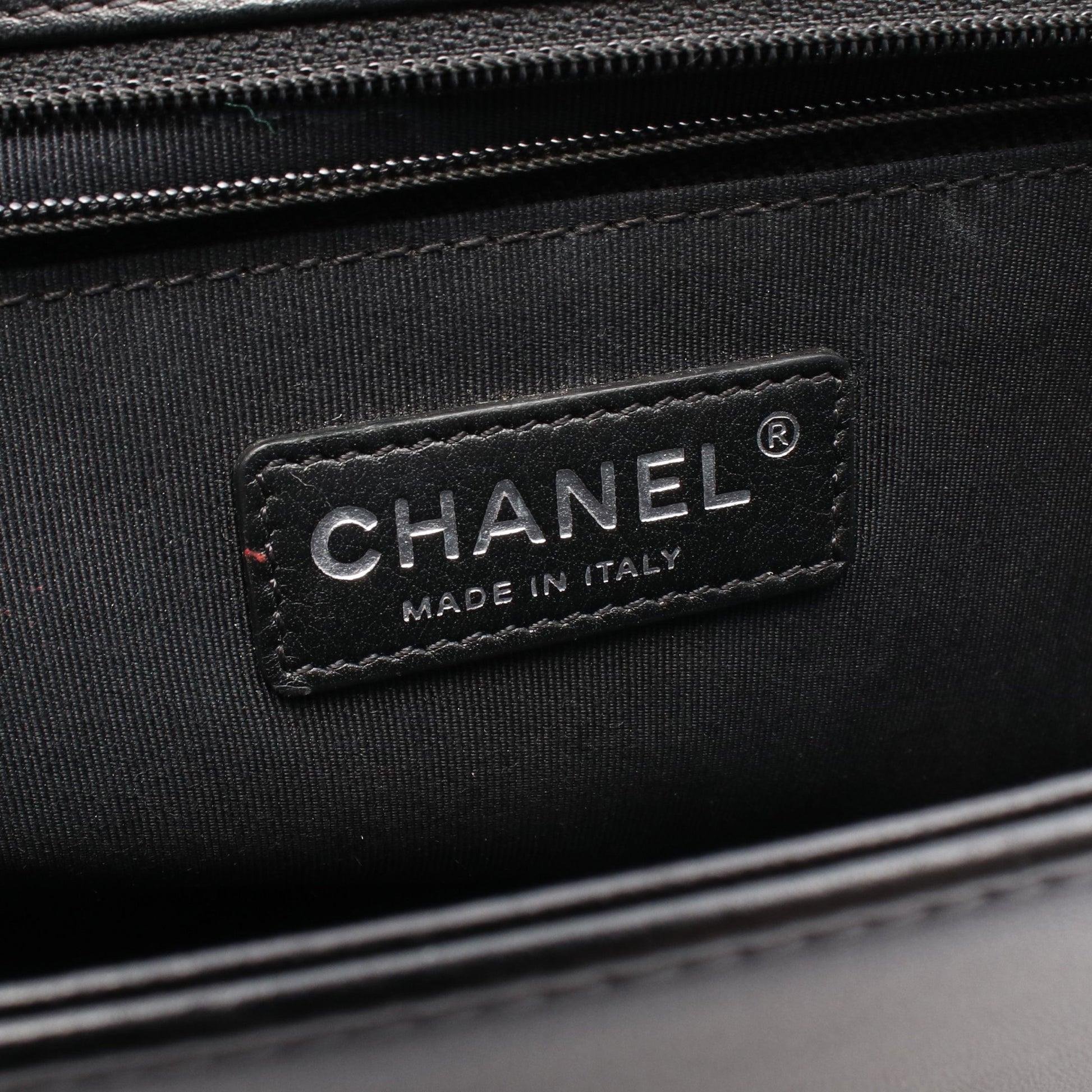 ボーイシャネル ラージ マトラッセ チェーンショルダーバッグ ラムスキン ブラック シルバー金具 シャネル バッグ CHANEL